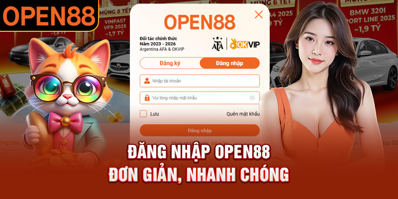 Đăng nhập OPEN88 đơn giản, nhanh chóng